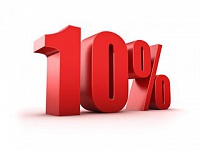  " 10% "